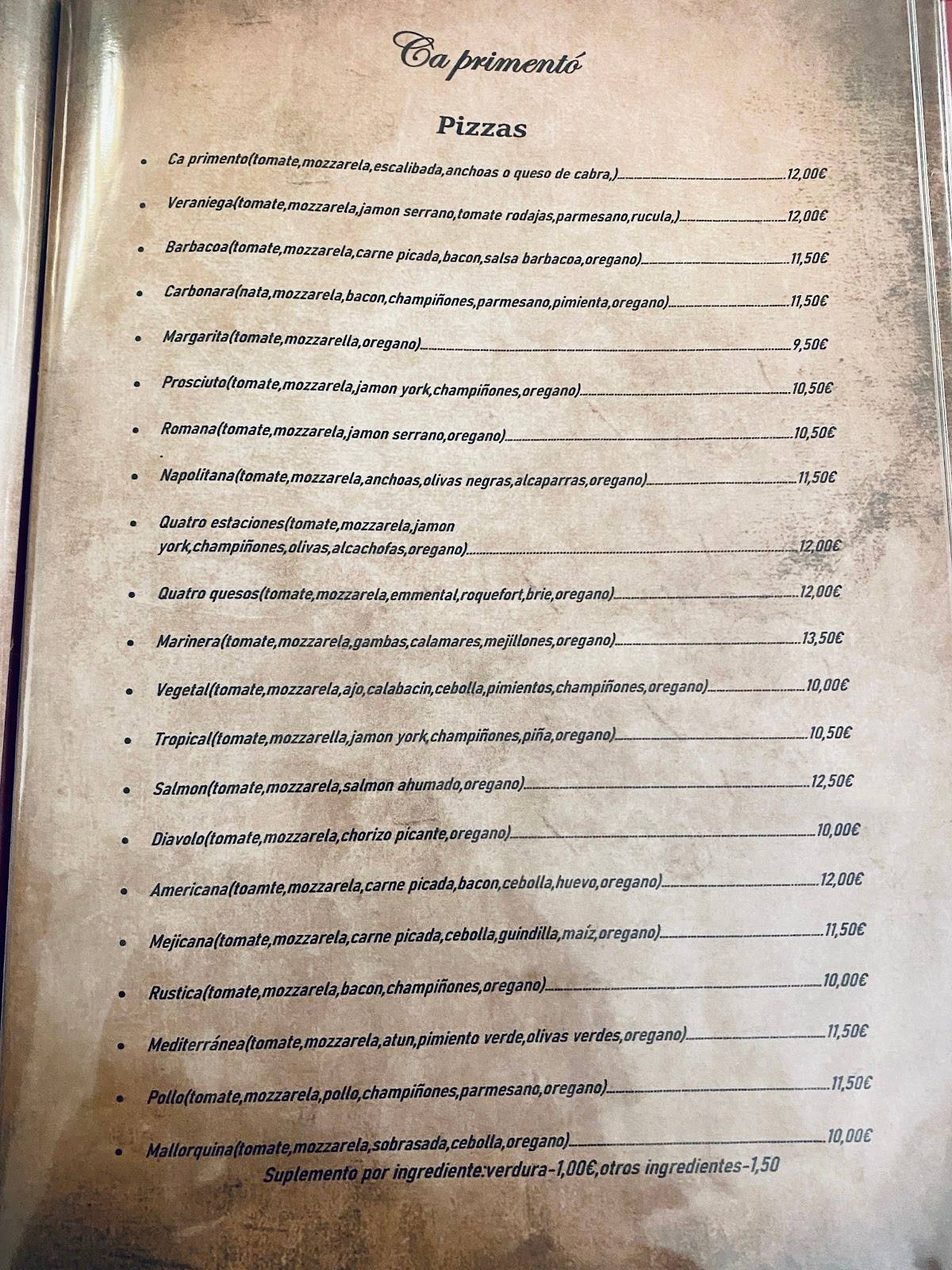 Ca Primento Braseria Pizzeria en Alcossebre — foto 2