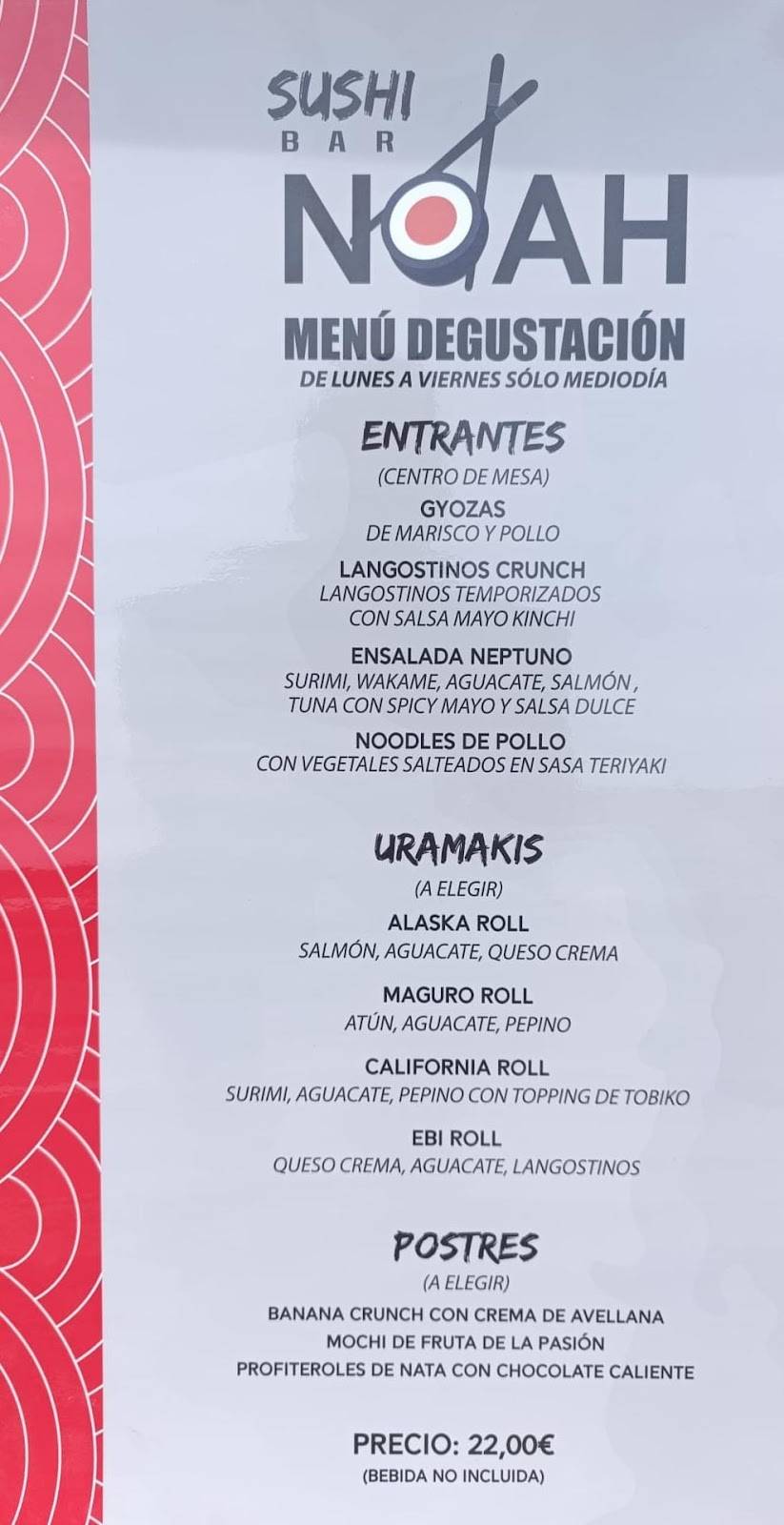 Noah Sushi Bar en Alcossebre — foto 2