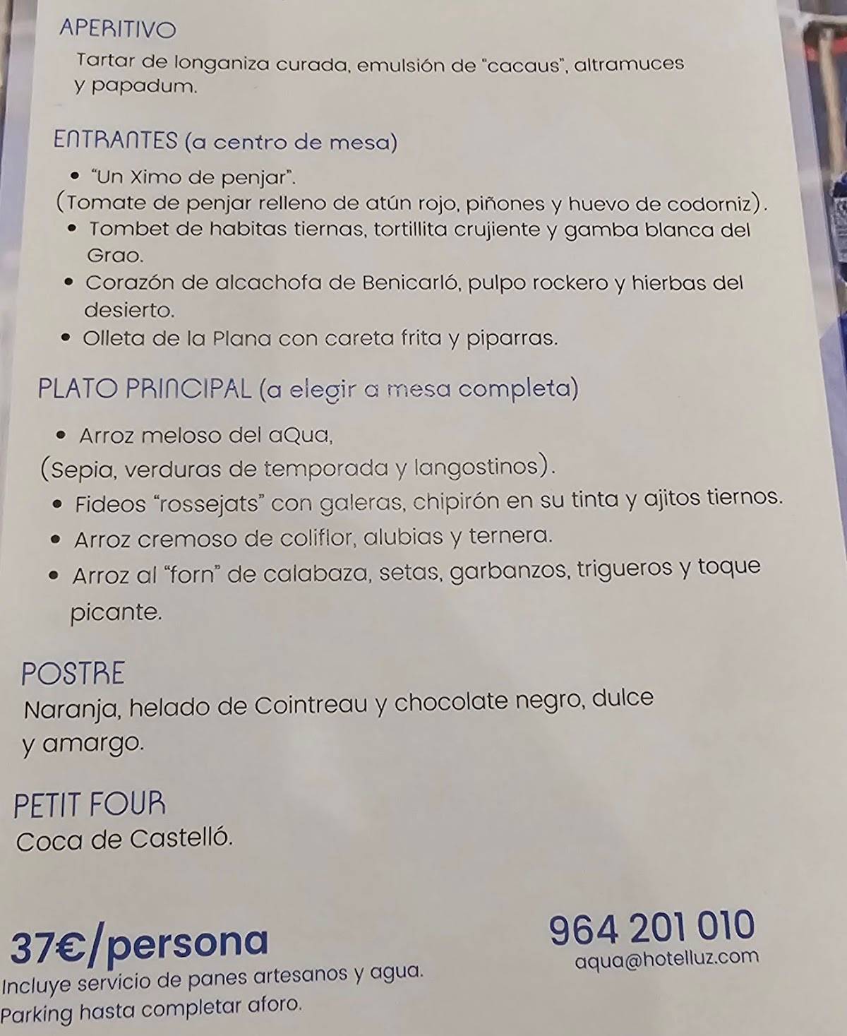 aQua Restaurante en Castellón de la Plana — foto 3