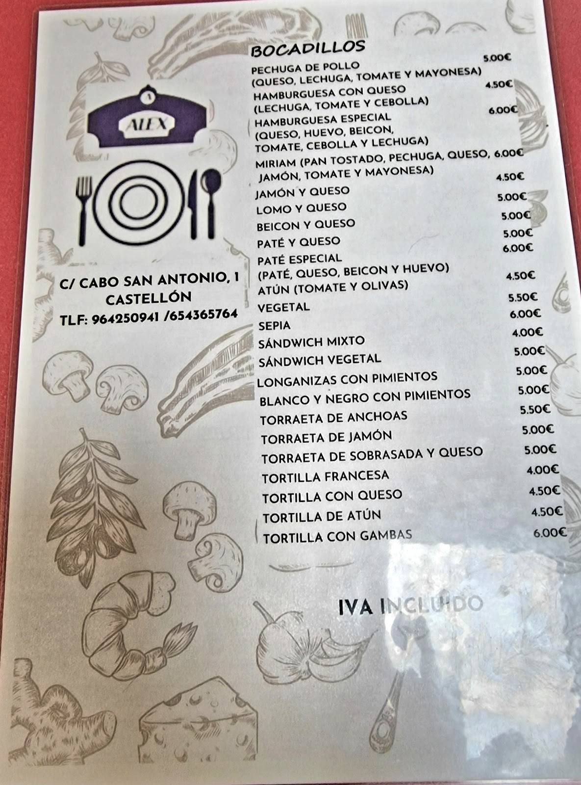 Bar Álex Carne Brasa Almuerzos en Castellón de la Plana — foto 3