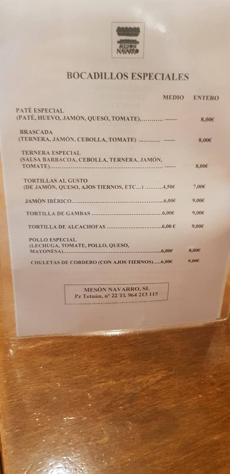 Meson Navarro I en Castellón de la Plana — foto 3