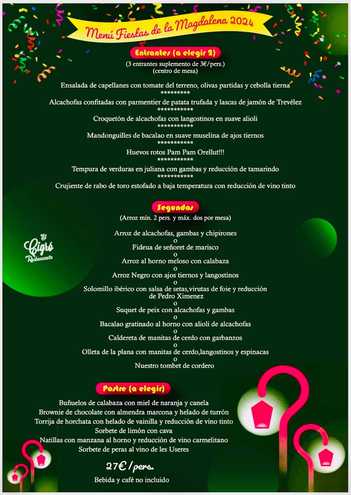 Restaurante El Cigró en Castellón de la Plana — foto 3