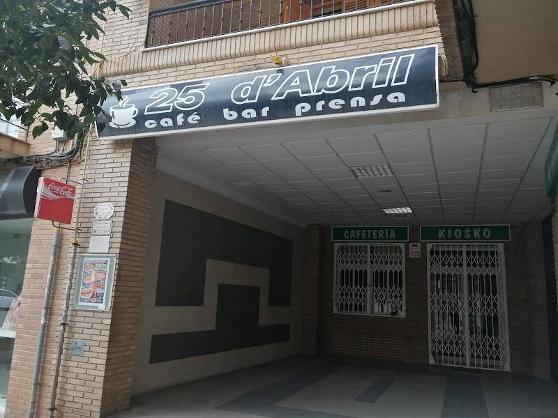 Cafetería 25 d'Abril Puçol