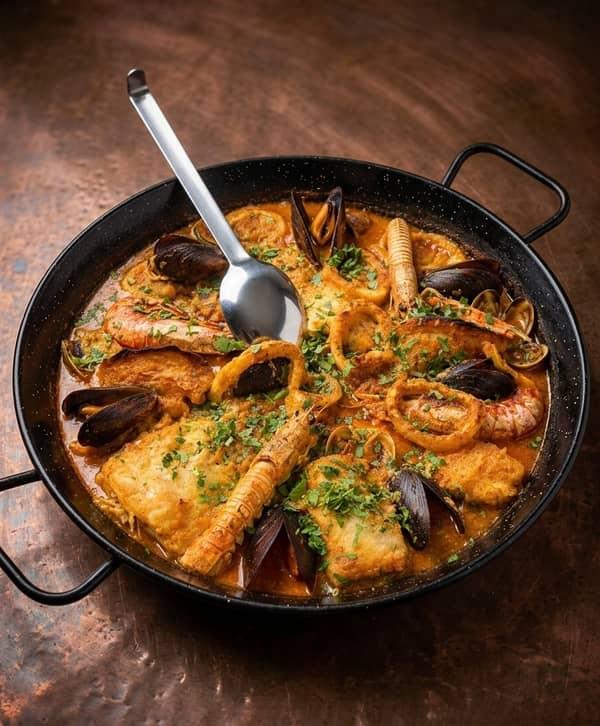 Zarzuela de Pescado y Marisco en Restaurante Valentin, Alcossebre