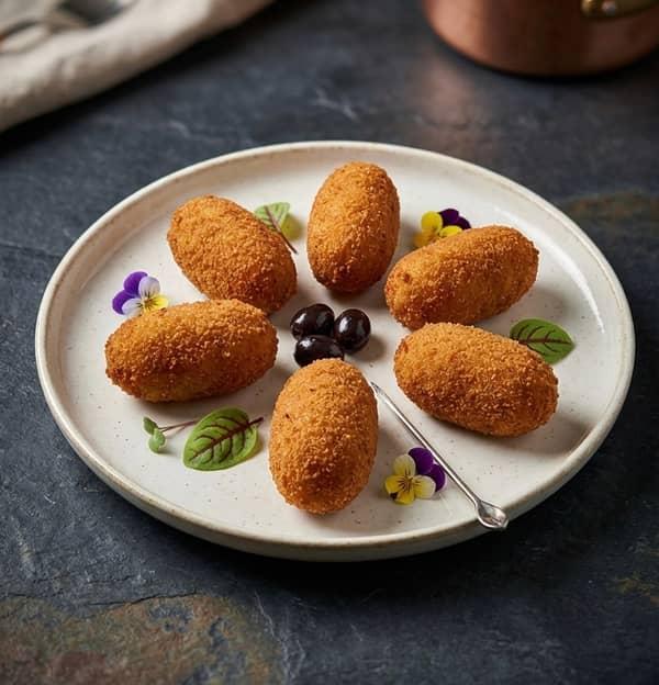 Croquetas variadas en Restaurante Valentin, Alcossebre