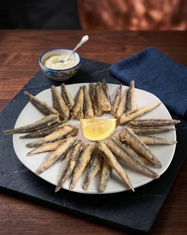 Boquerones a la andaluza en Restaurante Valentin, Alcossebre