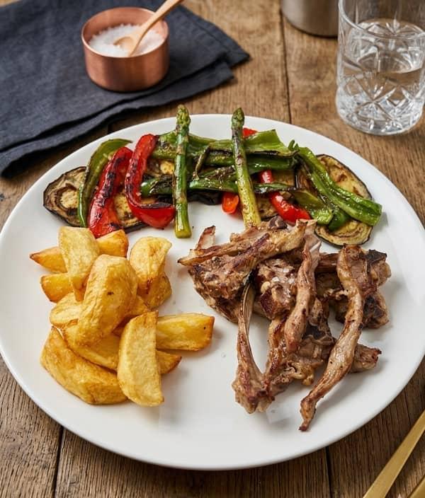 Chuletas de cordero en Restaurante Valentin, Alcossebre