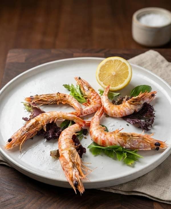 Langostinos a la plancha (6 uni) en Restaurante Valentin, Alcossebre