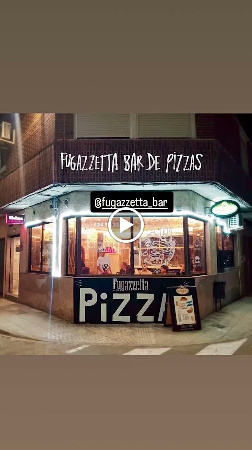 Fugazzetta bar de pizzas - restaurante en Alzira, Valencia, España