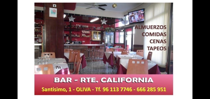 Bar Restaurante CALIFORNIA - restaurante en Oliva, Valencia, España