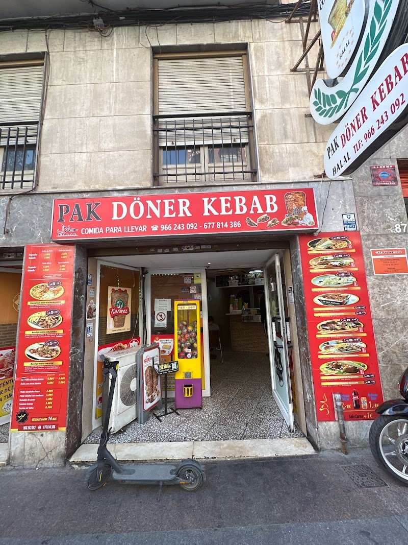 Pak Doner Kebab Elx - restaurante en Elche, Alicante, España